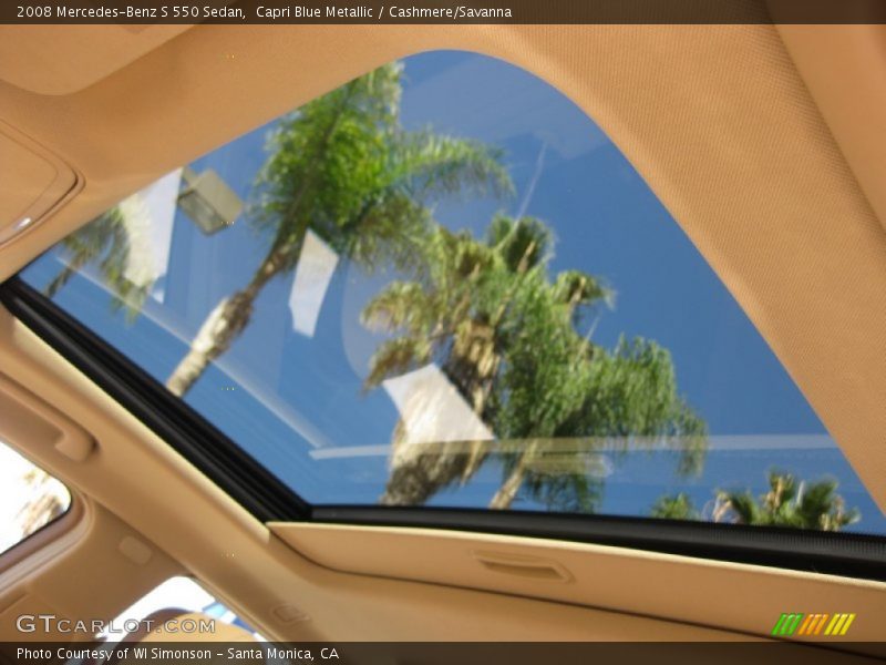 Capri Blue Metallic / Cashmere/Savanna 2008 Mercedes-Benz S 550 Sedan