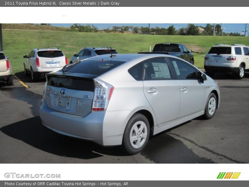 Classic Silver Metallic / Dark Gray 2011 Toyota Prius Hybrid III