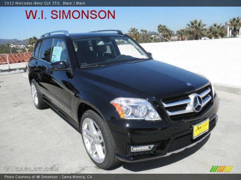 Black / Black 2012 Mercedes-Benz GLK 350