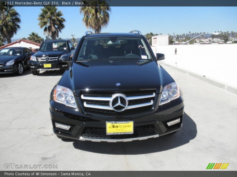 Black / Black 2012 Mercedes-Benz GLK 350