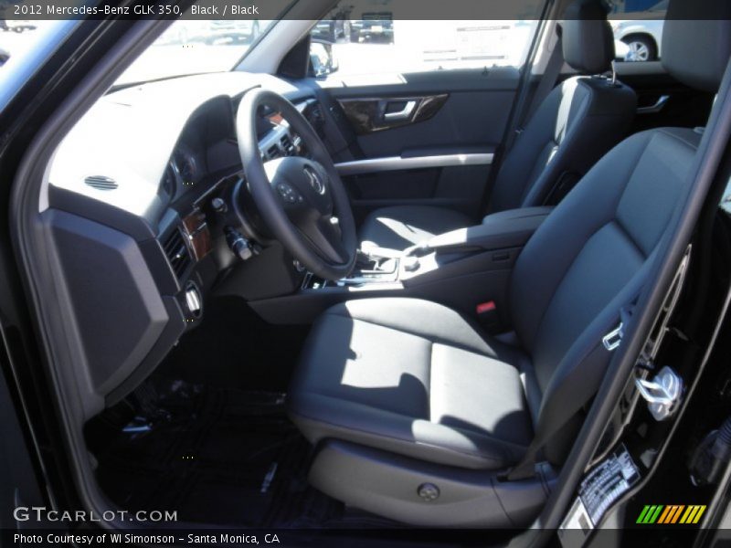 Black / Black 2012 Mercedes-Benz GLK 350