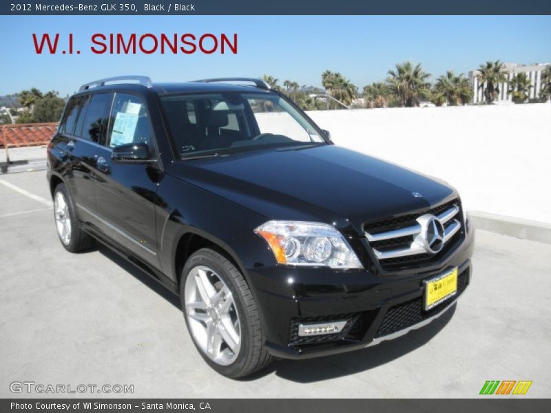 Black / Black 2012 Mercedes-Benz GLK 350