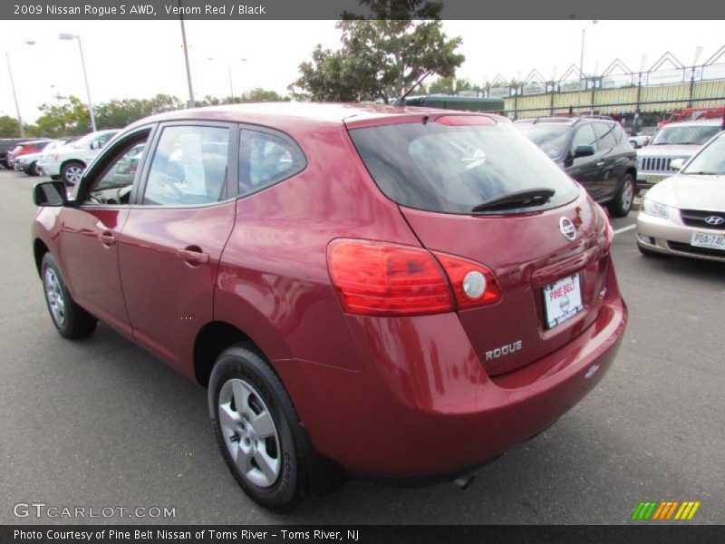 Venom Red / Black 2009 Nissan Rogue S AWD