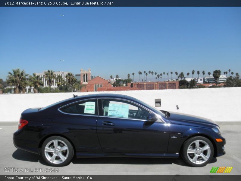 Lunar Blue Metallic / Ash 2012 Mercedes-Benz C 250 Coupe