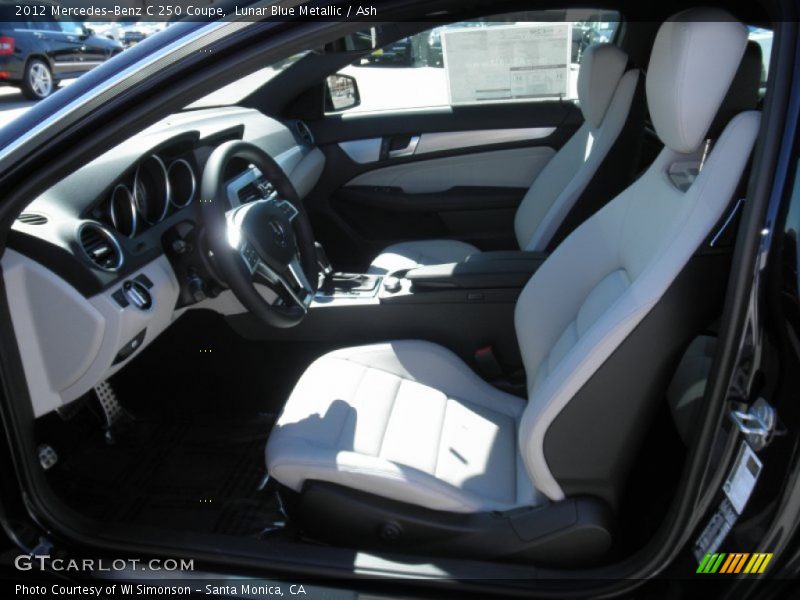 Lunar Blue Metallic / Ash 2012 Mercedes-Benz C 250 Coupe