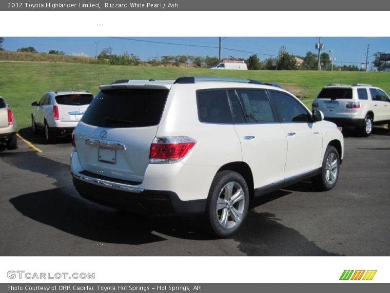 Blizzard White Pearl / Ash 2012 Toyota Highlander Limited