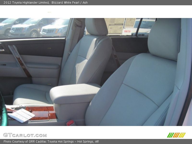 Blizzard White Pearl / Ash 2012 Toyota Highlander Limited