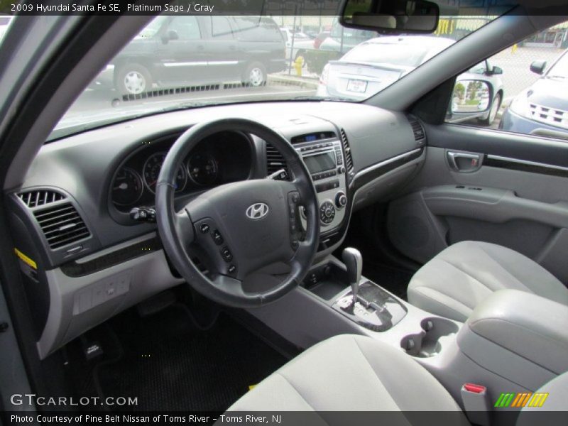 Platinum Sage / Gray 2009 Hyundai Santa Fe SE