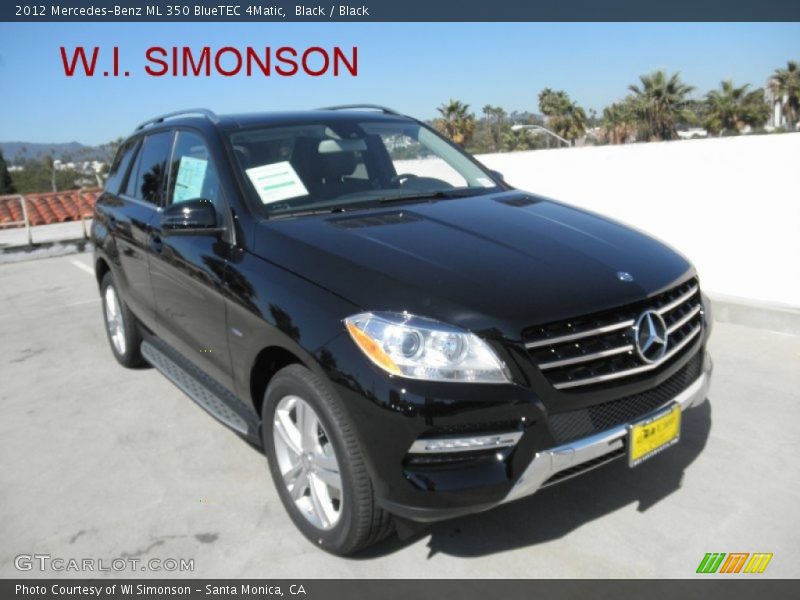 Black / Black 2012 Mercedes-Benz ML 350 BlueTEC 4Matic