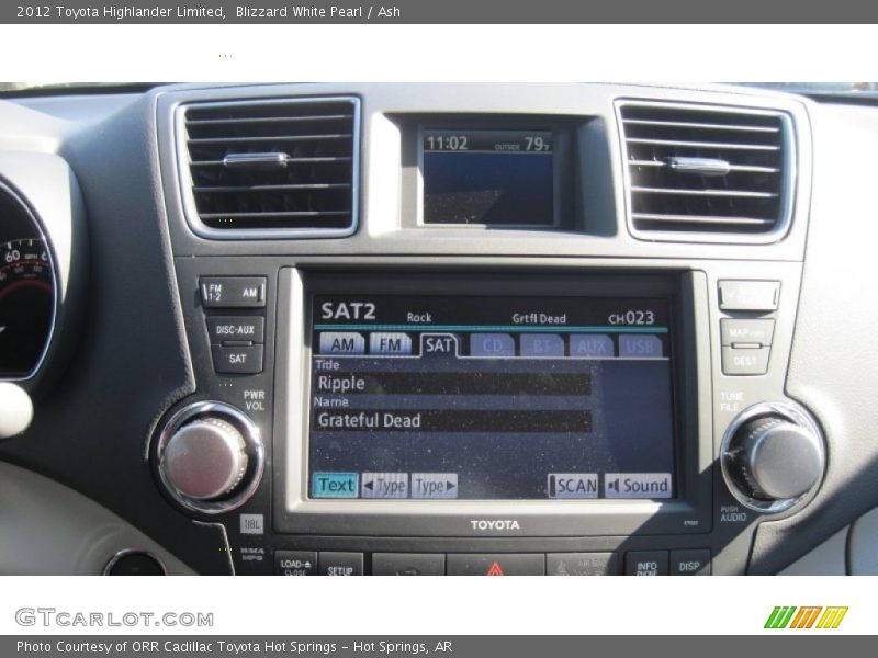 Blizzard White Pearl / Ash 2012 Toyota Highlander Limited