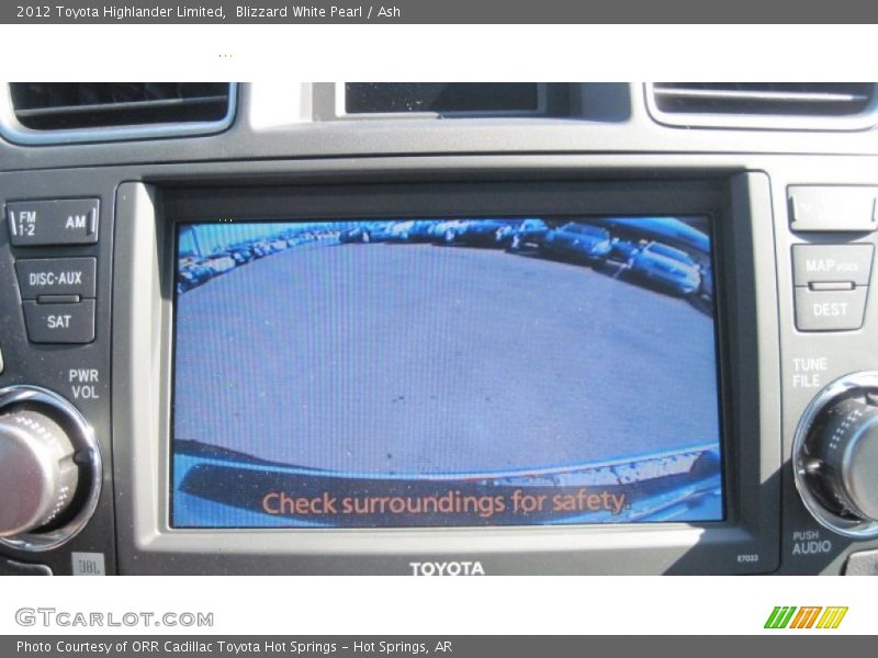 Blizzard White Pearl / Ash 2012 Toyota Highlander Limited