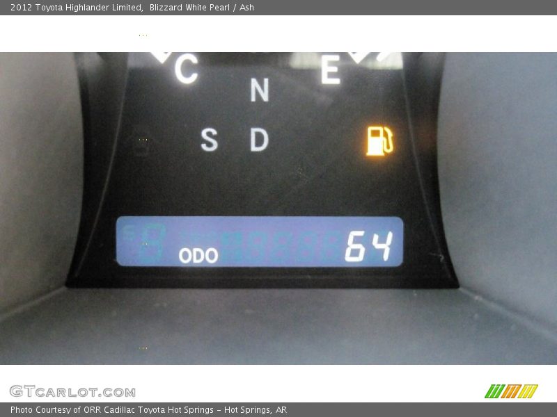 Blizzard White Pearl / Ash 2012 Toyota Highlander Limited