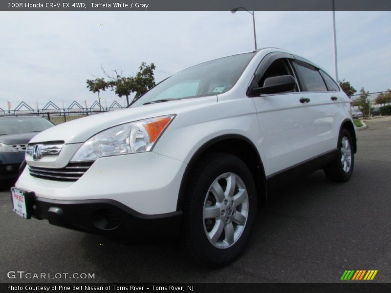 Taffeta White / Gray 2008 Honda CR-V EX 4WD