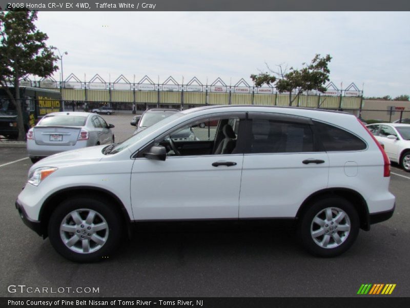 Taffeta White / Gray 2008 Honda CR-V EX 4WD
