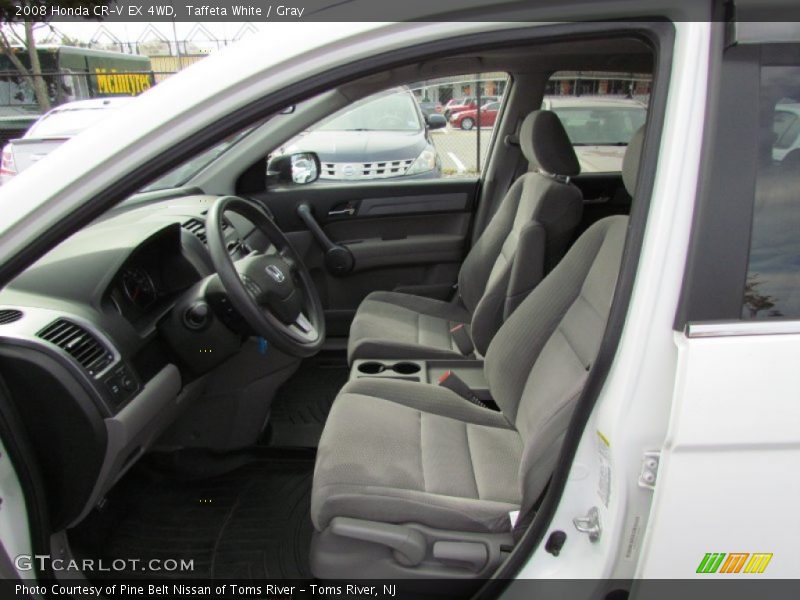 Taffeta White / Gray 2008 Honda CR-V EX 4WD
