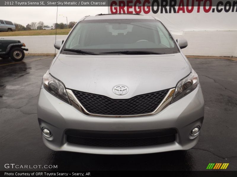 Silver Sky Metallic / Dark Charcoal 2012 Toyota Sienna SE