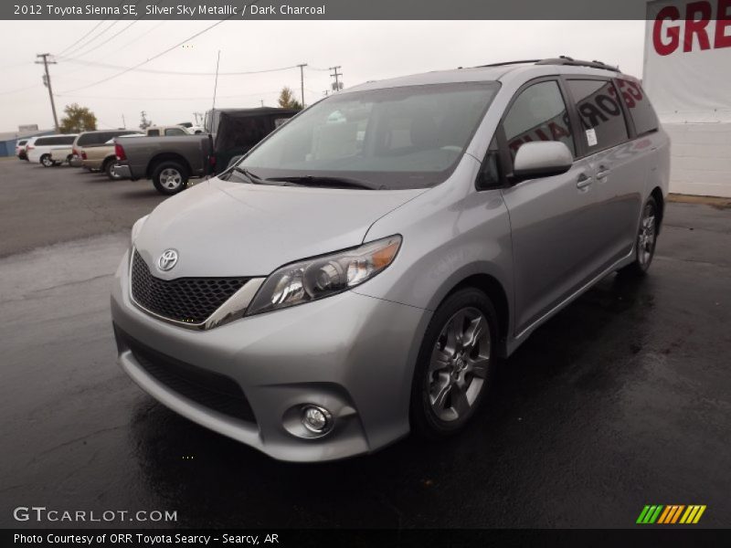 Silver Sky Metallic / Dark Charcoal 2012 Toyota Sienna SE