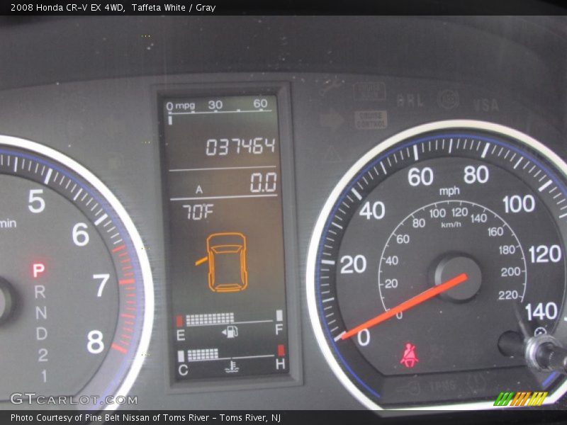 Taffeta White / Gray 2008 Honda CR-V EX 4WD