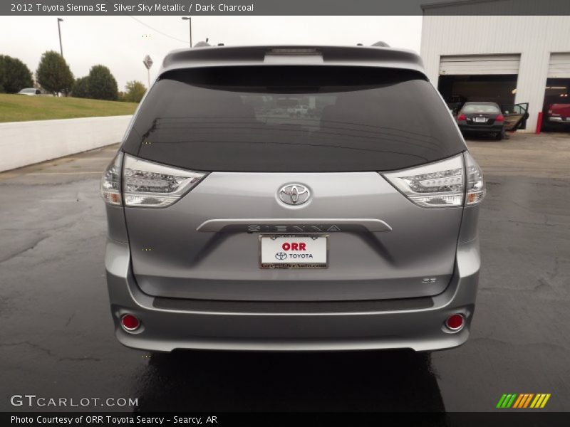 Silver Sky Metallic / Dark Charcoal 2012 Toyota Sienna SE