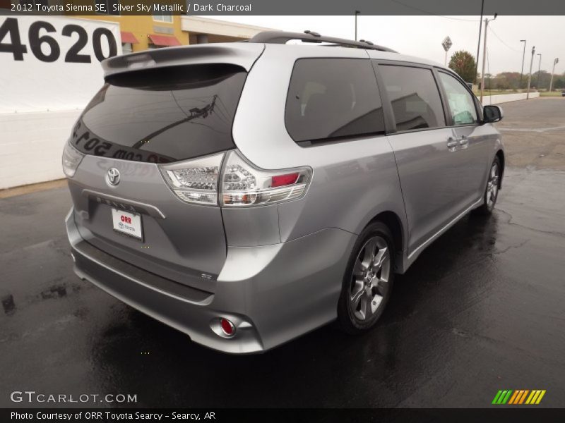 Silver Sky Metallic / Dark Charcoal 2012 Toyota Sienna SE