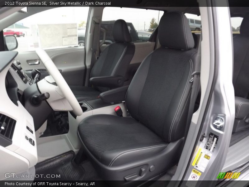  2012 Sienna SE Dark Charcoal Interior
