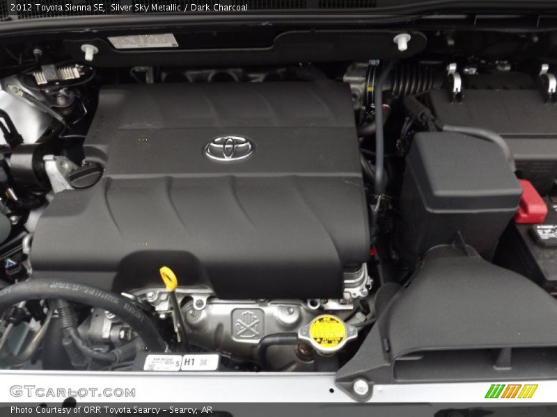 Silver Sky Metallic / Dark Charcoal 2012 Toyota Sienna SE