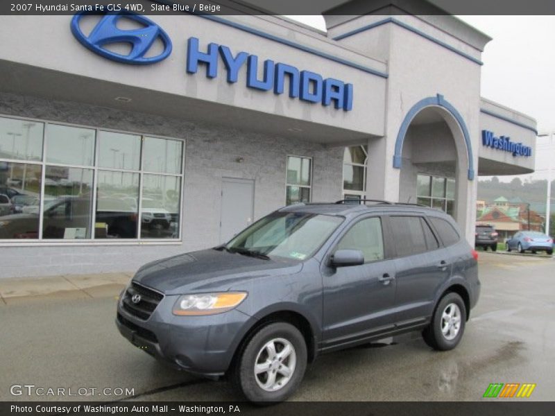 Slate Blue / Beige 2007 Hyundai Santa Fe GLS 4WD