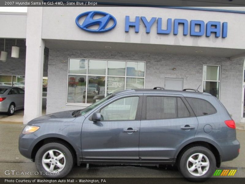 Slate Blue / Beige 2007 Hyundai Santa Fe GLS 4WD