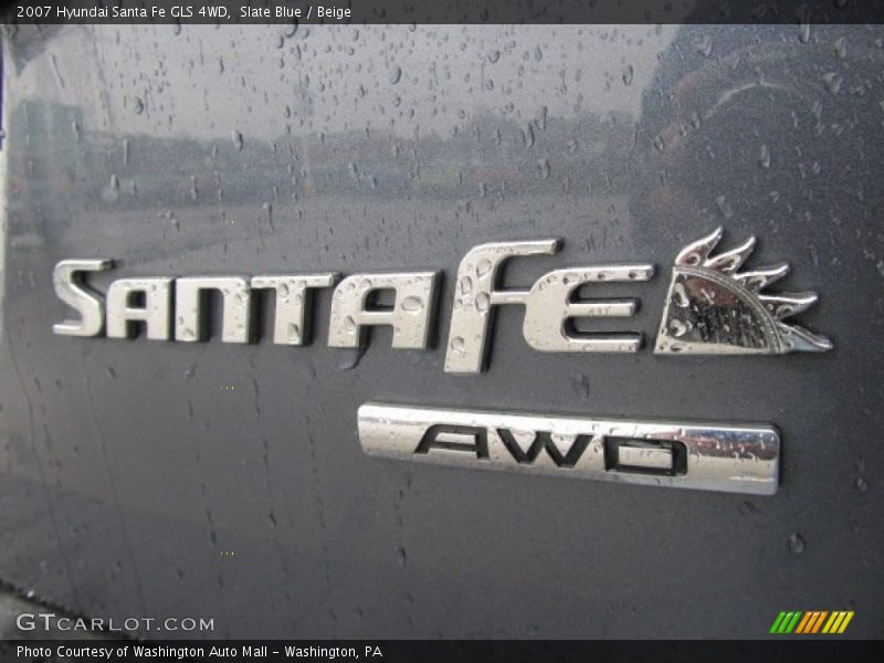 Slate Blue / Beige 2007 Hyundai Santa Fe GLS 4WD