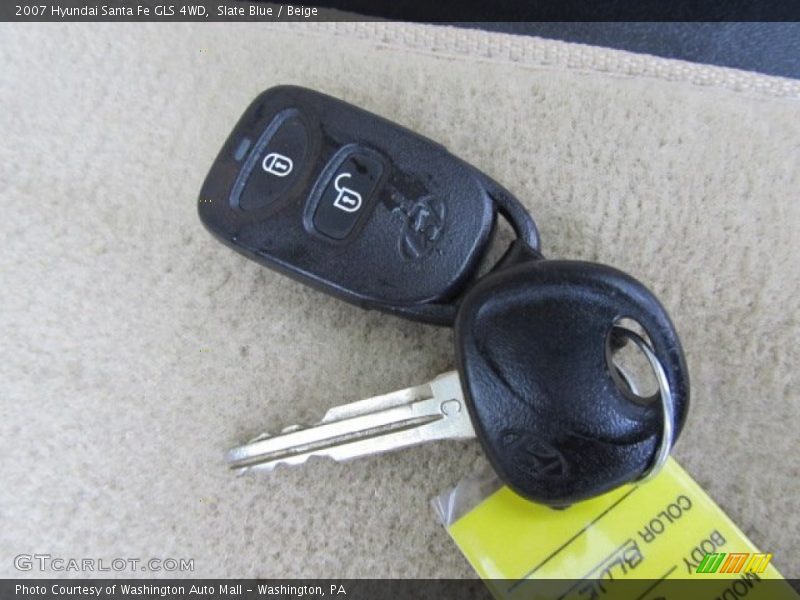 Slate Blue / Beige 2007 Hyundai Santa Fe GLS 4WD