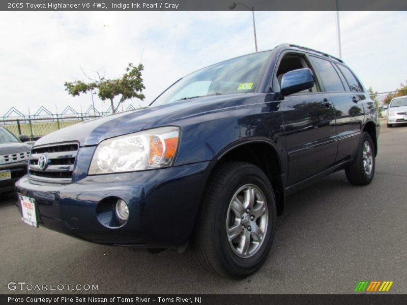 Indigo Ink Pearl / Gray 2005 Toyota Highlander V6 4WD