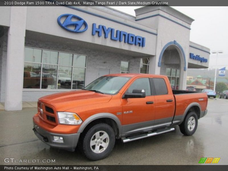 Mango Tango Pearl / Dark Slate/Medium Graystone 2010 Dodge Ram 1500 TRX4 Quad Cab 4x4