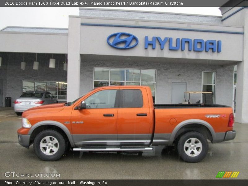Mango Tango Pearl / Dark Slate/Medium Graystone 2010 Dodge Ram 1500 TRX4 Quad Cab 4x4