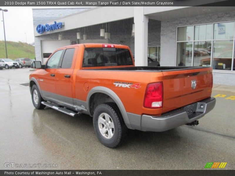 Mango Tango Pearl / Dark Slate/Medium Graystone 2010 Dodge Ram 1500 TRX4 Quad Cab 4x4