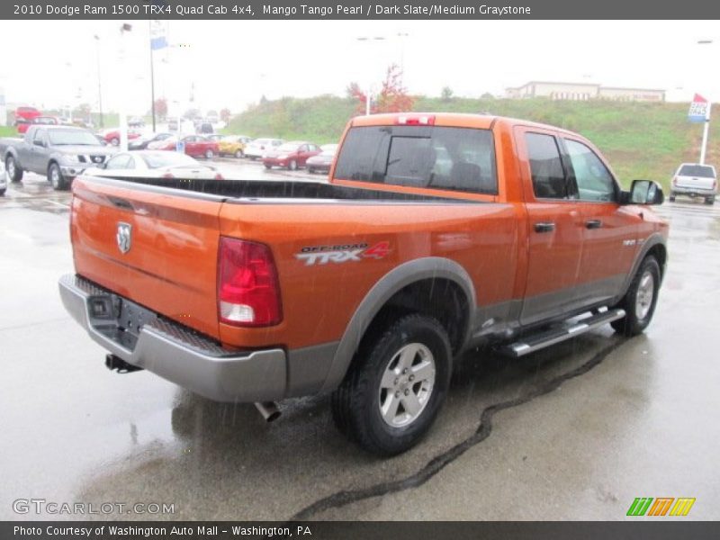 Mango Tango Pearl / Dark Slate/Medium Graystone 2010 Dodge Ram 1500 TRX4 Quad Cab 4x4