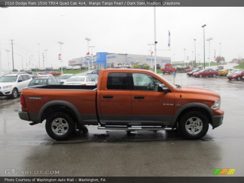 Mango Tango Pearl / Dark Slate/Medium Graystone 2010 Dodge Ram 1500 TRX4 Quad Cab 4x4