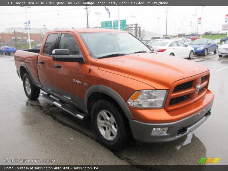 Mango Tango Pearl / Dark Slate/Medium Graystone 2010 Dodge Ram 1500 TRX4 Quad Cab 4x4