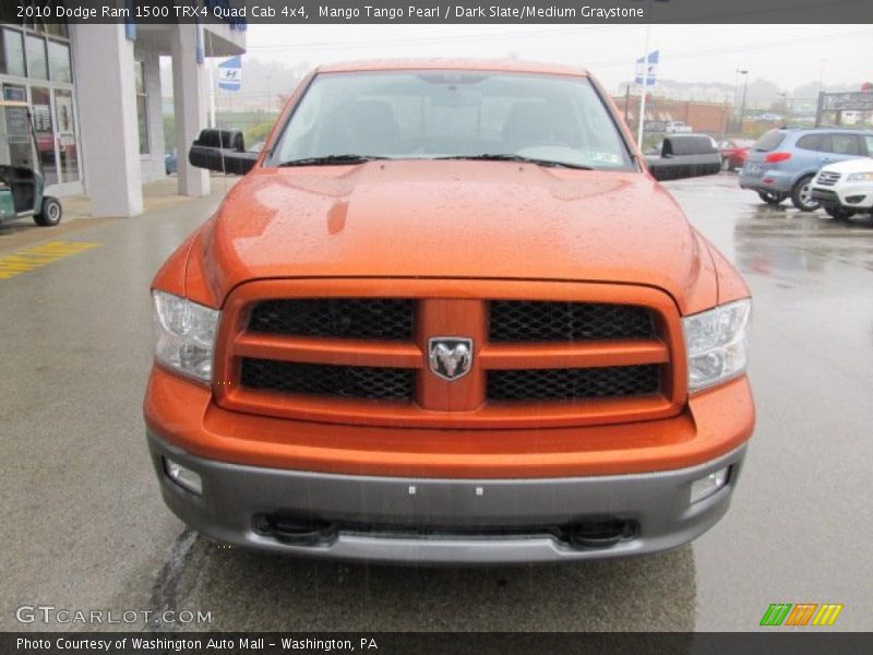 Mango Tango Pearl / Dark Slate/Medium Graystone 2010 Dodge Ram 1500 TRX4 Quad Cab 4x4