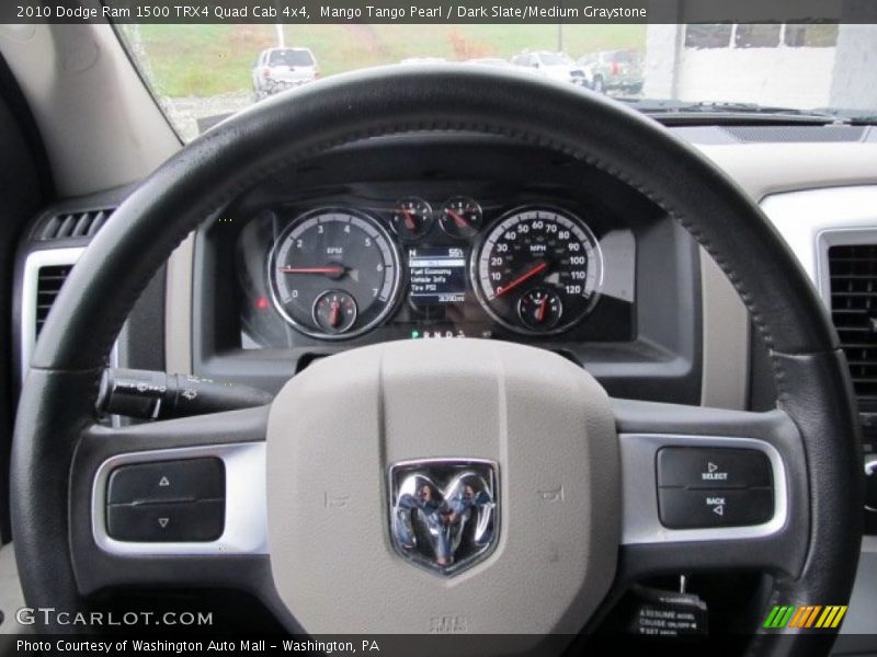 Mango Tango Pearl / Dark Slate/Medium Graystone 2010 Dodge Ram 1500 TRX4 Quad Cab 4x4