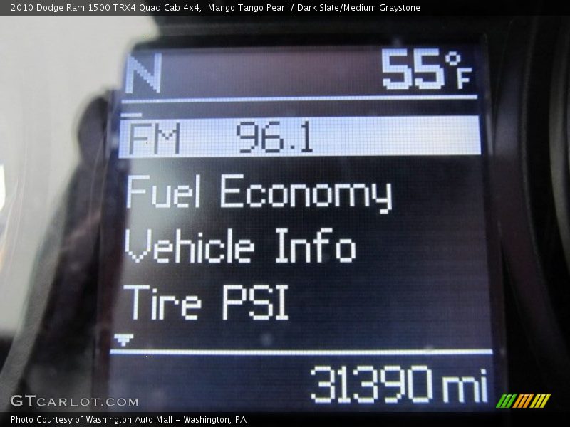 Mango Tango Pearl / Dark Slate/Medium Graystone 2010 Dodge Ram 1500 TRX4 Quad Cab 4x4