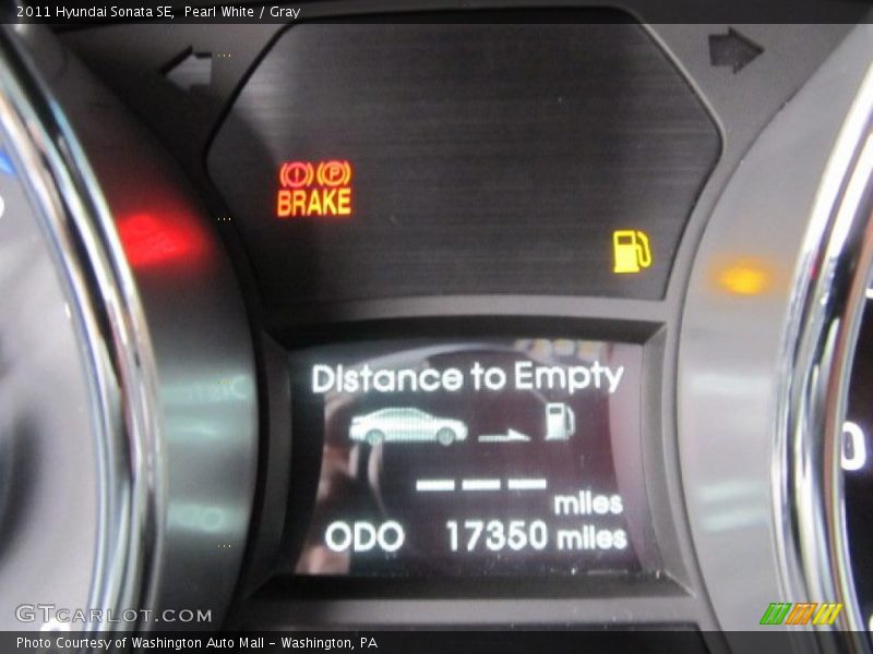 Pearl White / Gray 2011 Hyundai Sonata SE