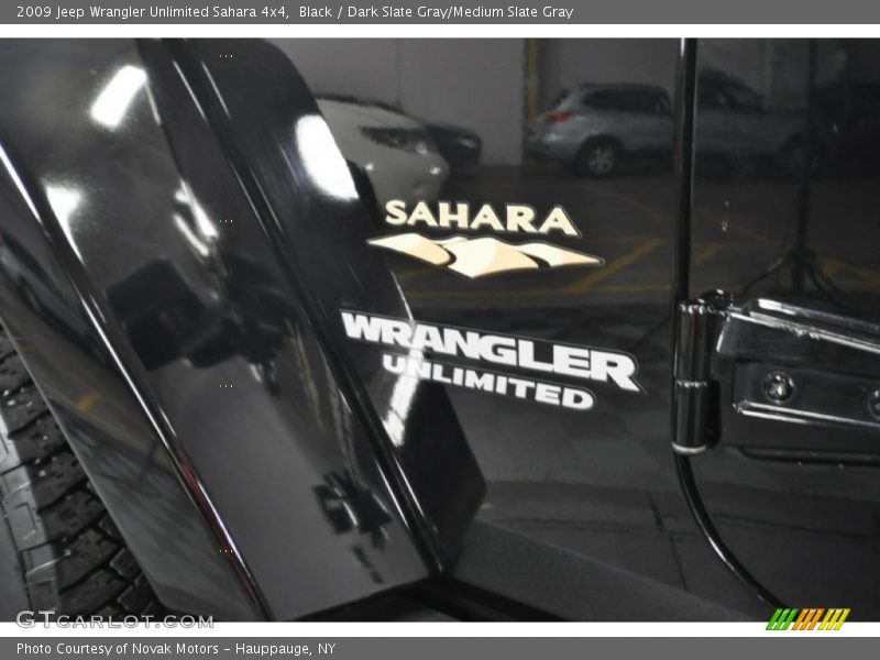 Black / Dark Slate Gray/Medium Slate Gray 2009 Jeep Wrangler Unlimited Sahara 4x4