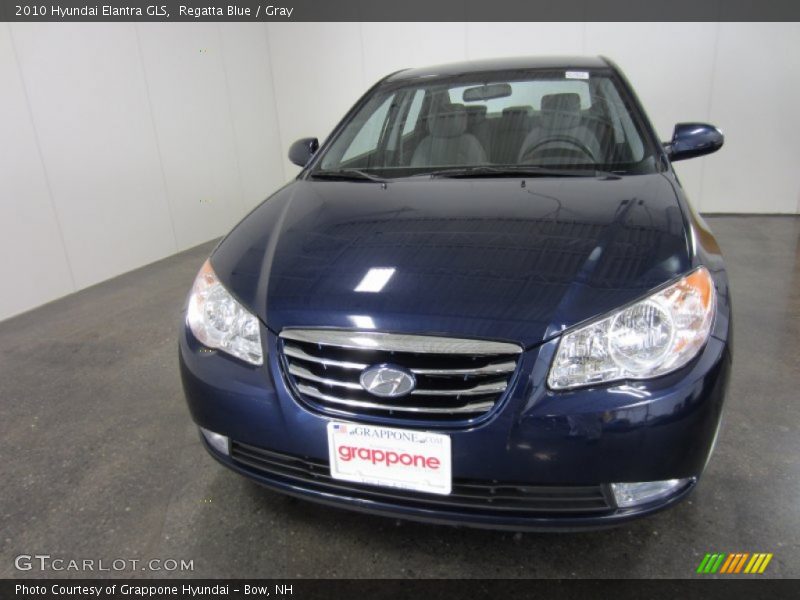 Regatta Blue / Gray 2010 Hyundai Elantra GLS