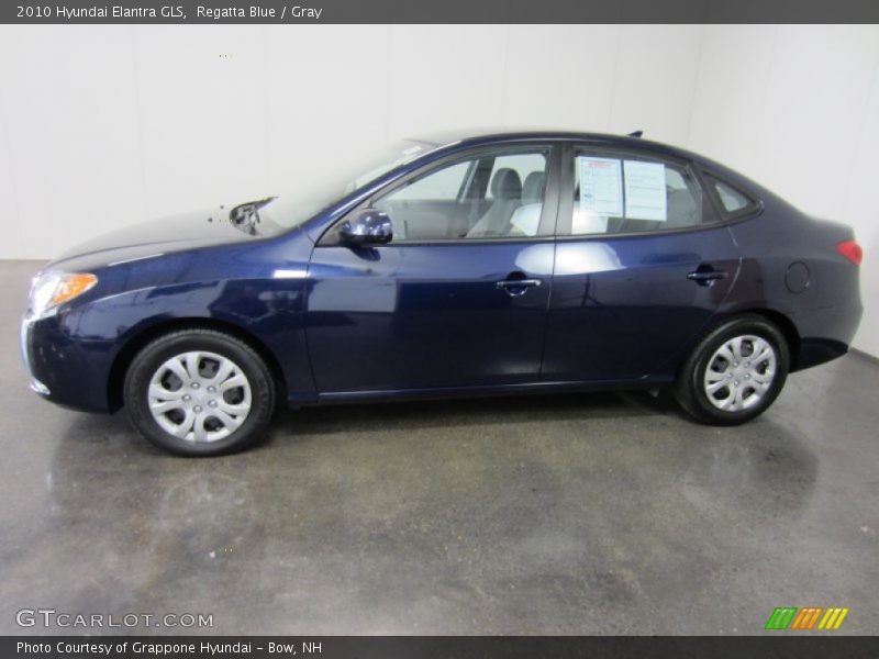 Regatta Blue / Gray 2010 Hyundai Elantra GLS