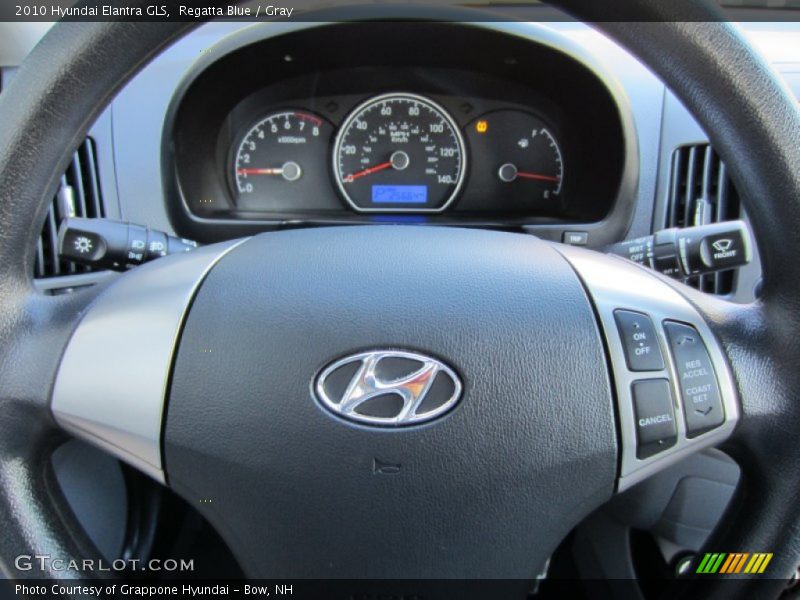 Regatta Blue / Gray 2010 Hyundai Elantra GLS