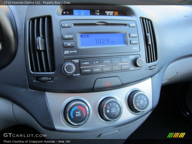Regatta Blue / Gray 2010 Hyundai Elantra GLS