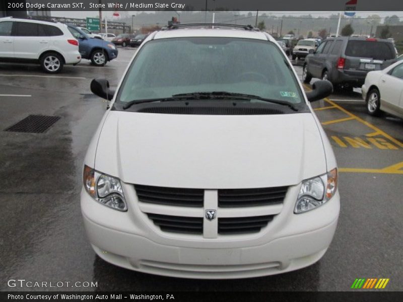 Stone White / Medium Slate Gray 2006 Dodge Caravan SXT
