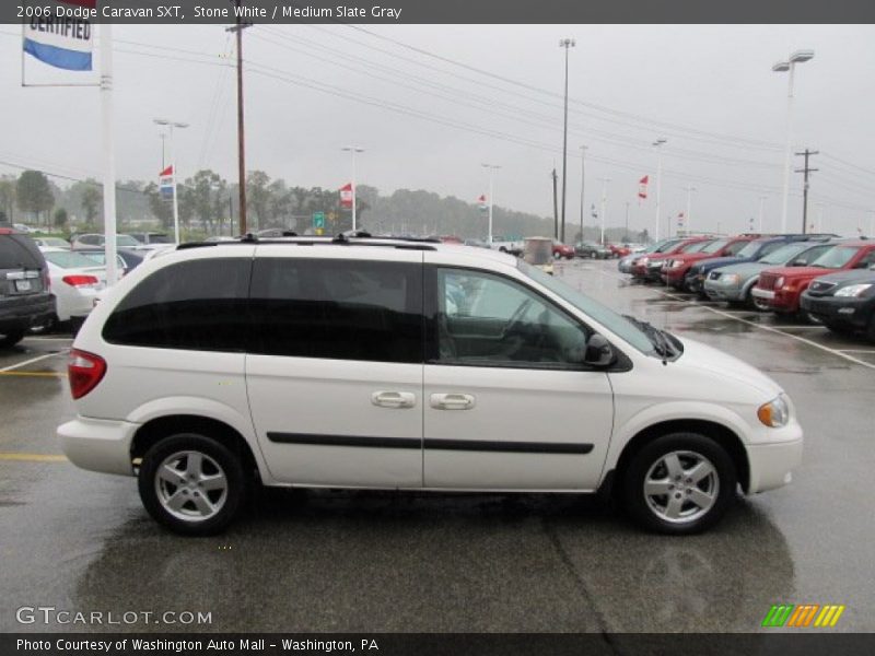 Stone White / Medium Slate Gray 2006 Dodge Caravan SXT