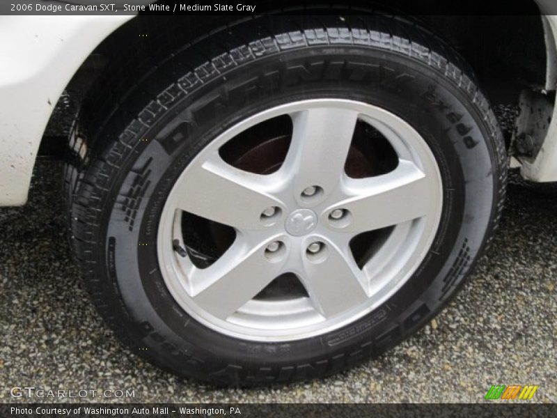 Stone White / Medium Slate Gray 2006 Dodge Caravan SXT