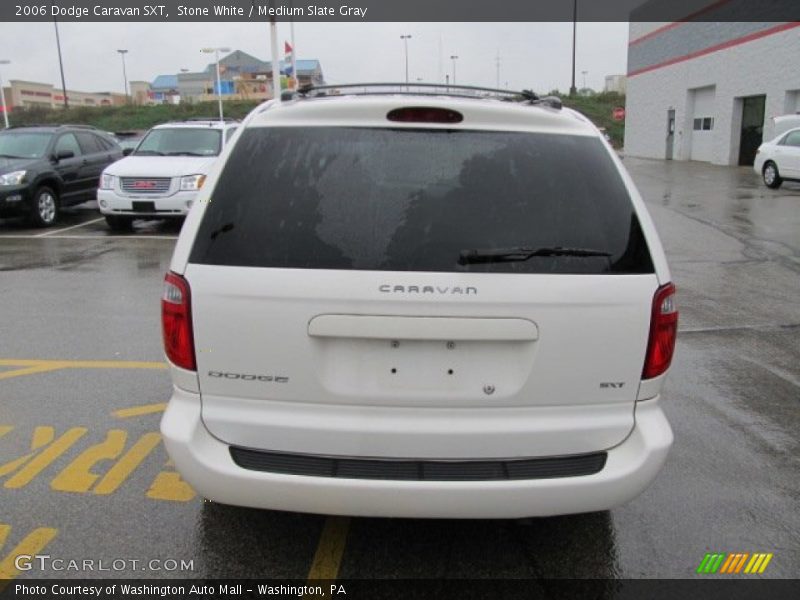 Stone White / Medium Slate Gray 2006 Dodge Caravan SXT
